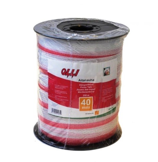 Лента для оград OLLI 40 мм, бобина 200 м 51035