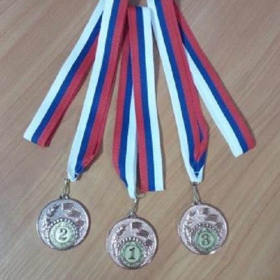 Комплект наградных медалей с лентой 9371
