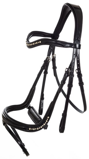 Оголовье LeatherArt 898 с анатом. капсюлем и поводом 20024