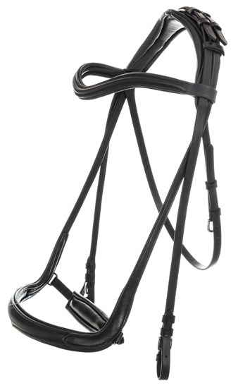 Оголовье LeatherArt 932 с анатом. капсюлем и поводом 20023