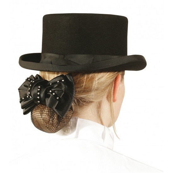 Заколка для волос Бант с сеткой  9078