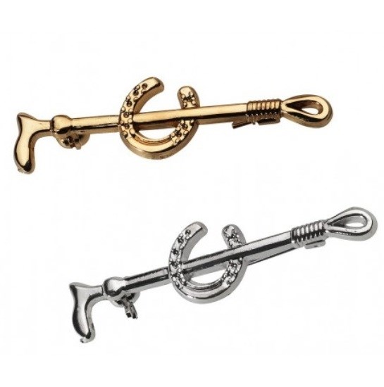 Булавка для галстука "Хлыст с подковой" 9223