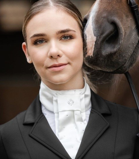 Галстук-манишка Grazia женская со стразами 7097