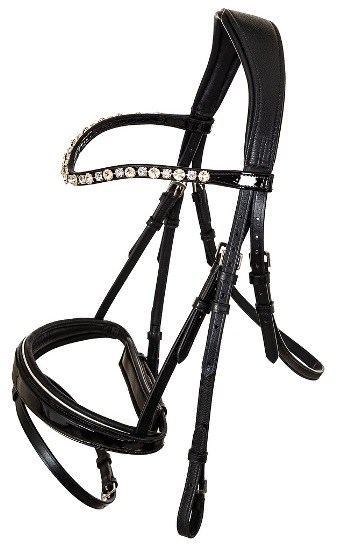 Оголовье LeatherArt Crystal со швед. капсюлем 20038