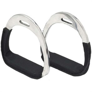 Стремена скаковые алюминиевые с обтяжкой 14003