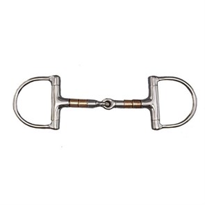 Трензель империал D- кольца, наборное грызло с медью 30057