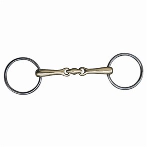 Трензель мундштучный восьмерка 14 мм аргентан 30172