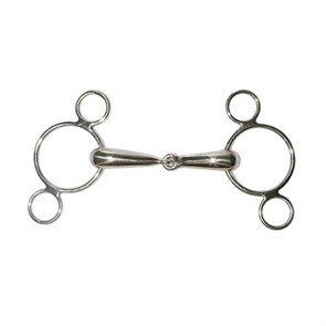 Трензель олимпийский 3 кольца 19 мм дутый 30135