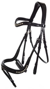 Оголовье LeatherArt 898 с анатом. капсюлем и поводом 20024