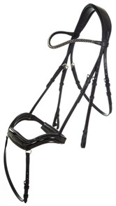 Оголовье LeatherArt 906 с анатом. капсюлем и поводом 20022