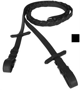 Повод кожаный плетеный 19 мм 21564