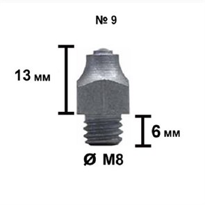 Шип Tuna №9 - 6/М8 высота 13 мм ледовый 66011