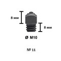 Шип Tuna №11 - 8/М10 высота 8 мм 66026